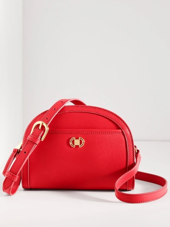 Talbots Handbags - NWOT Talbots Rory Nappa Leather Moon Crossbody Bag